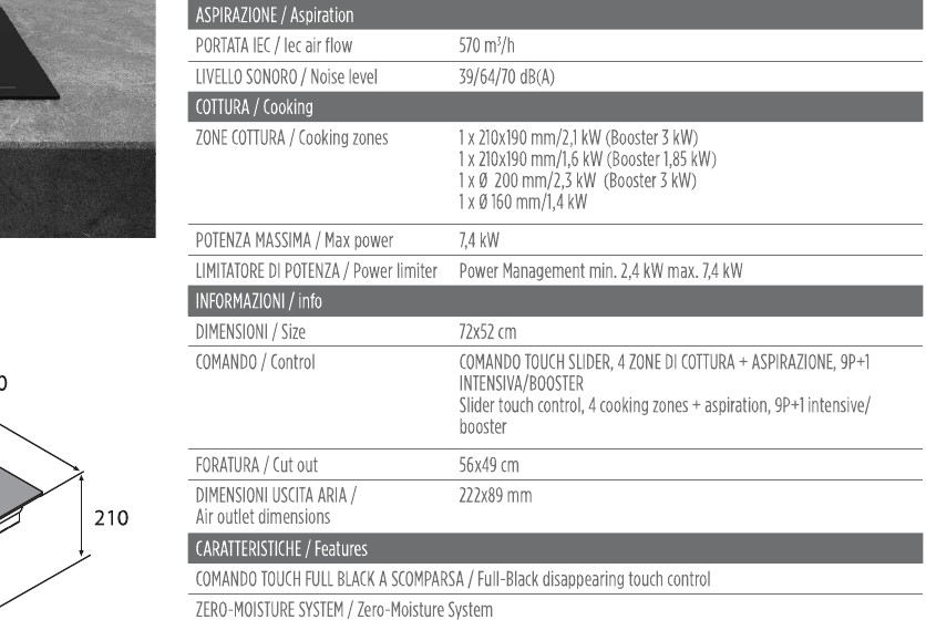 Innova Artis Evo 72 — Key information