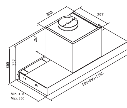 F300 No Drop — Technical drawing