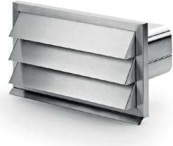 Air exhausting grille 290x160 mm, for pipes 222x89 mm – AFGESTTQ