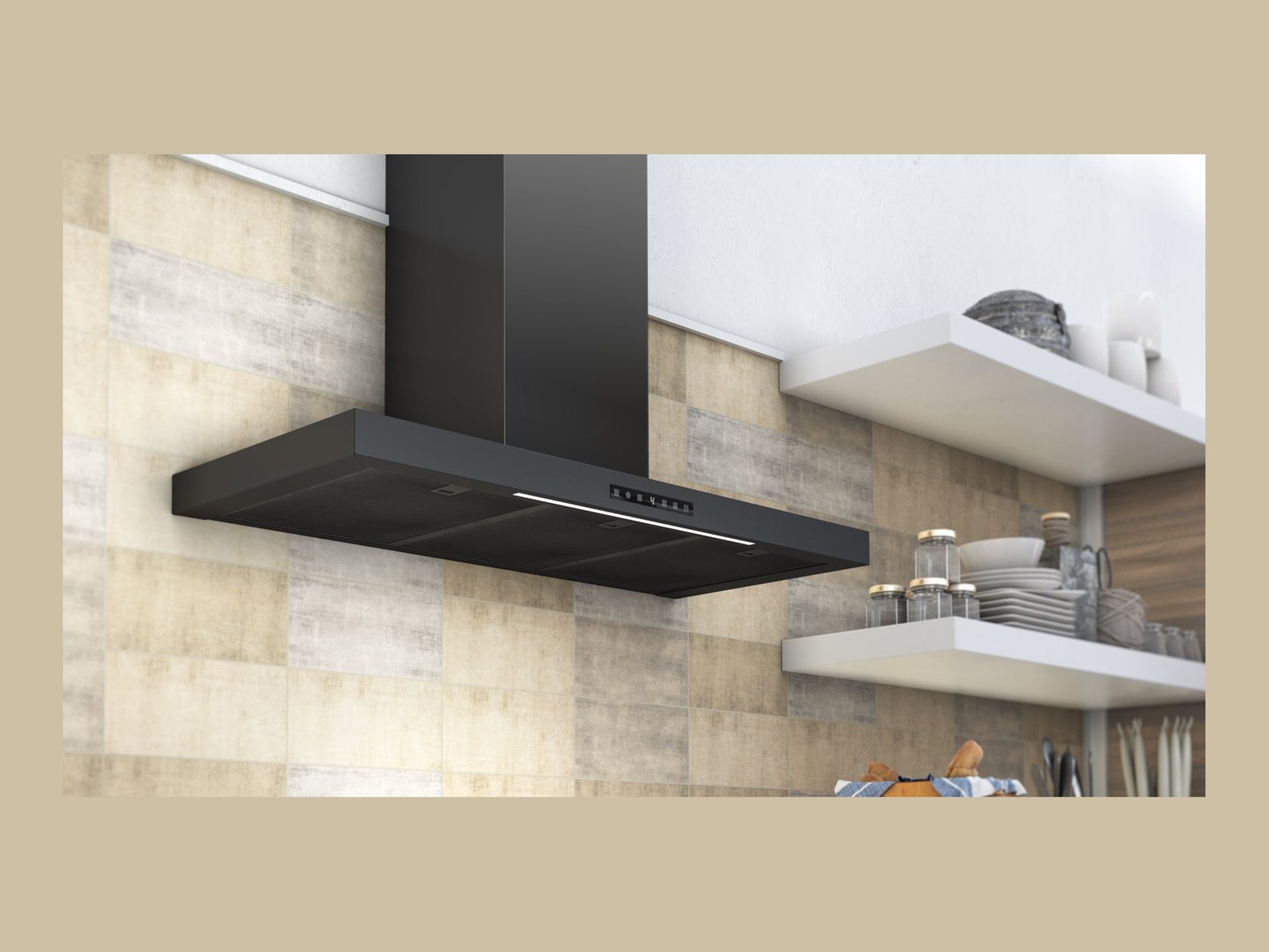Airforce B-OX cooker hood installed