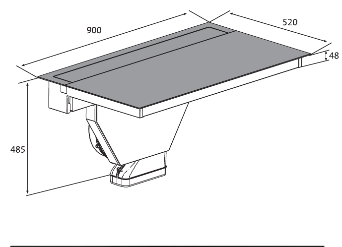 Innova Visio Plus 90 - Petra — Technical drawing