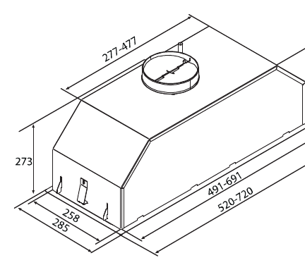 Modulo Pop — Technical drawing