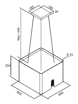 Square Young — Technical drawing