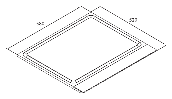 Teppanyaki 58 — Technical drawing