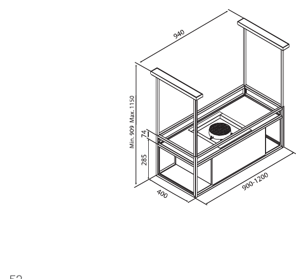 Q-BIC Island — Technical drawing
