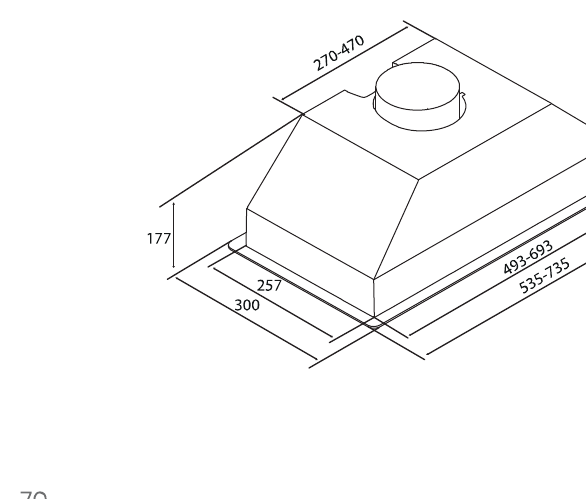 Invisia — Technical drawing
