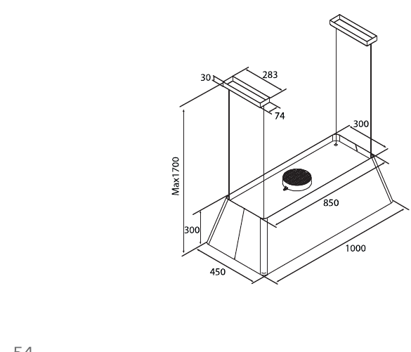Gaia XXL — Technical drawing